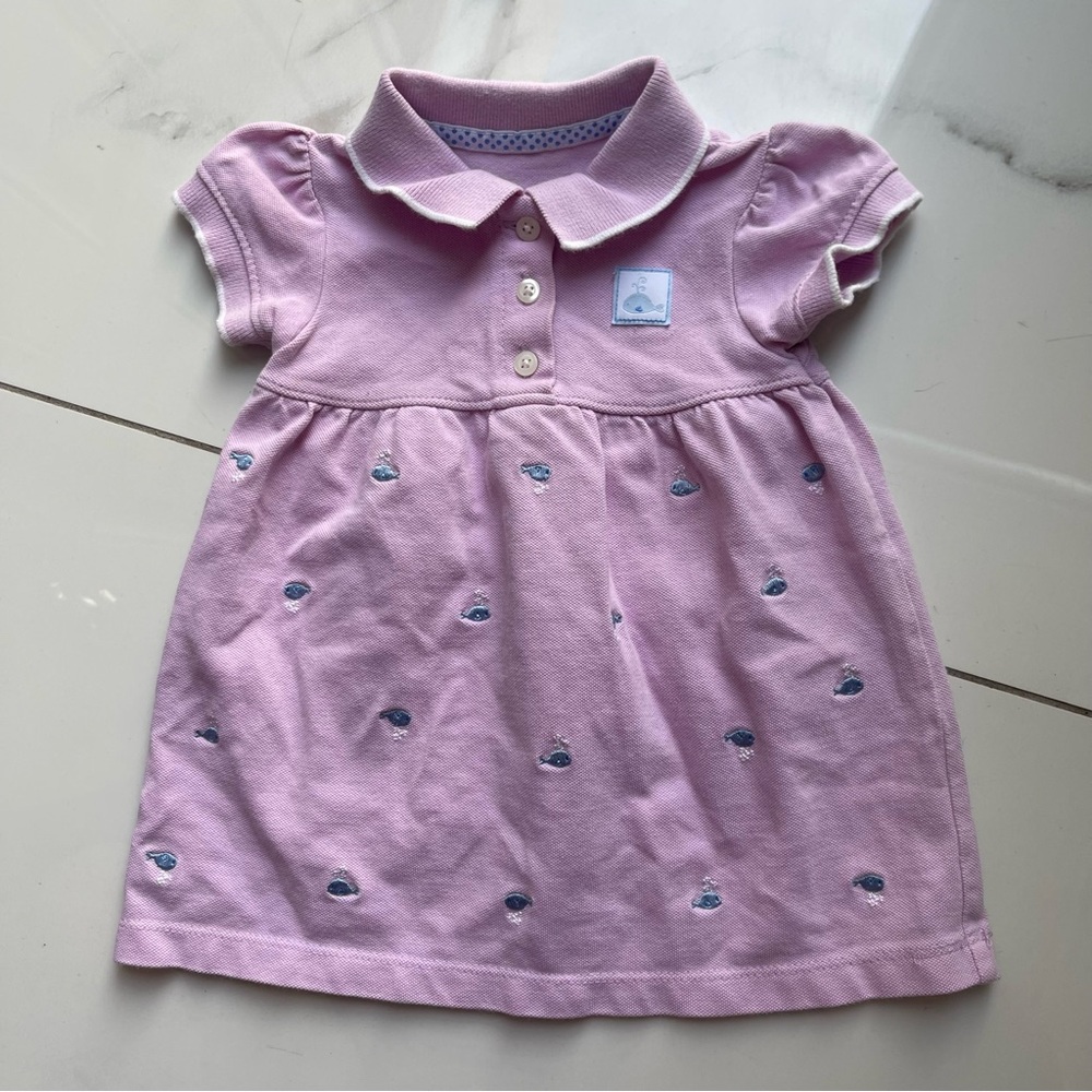 🧚 5 for $25 🧚 Carter's Pink Polo Dress with Blue Accents